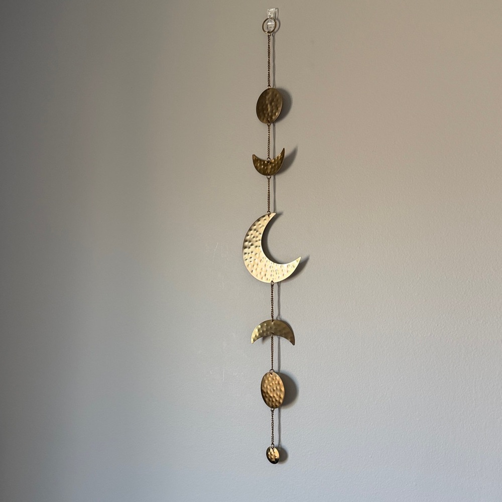 Gold Moon Phase Wall Hanging Decor - Picture 2 of 2